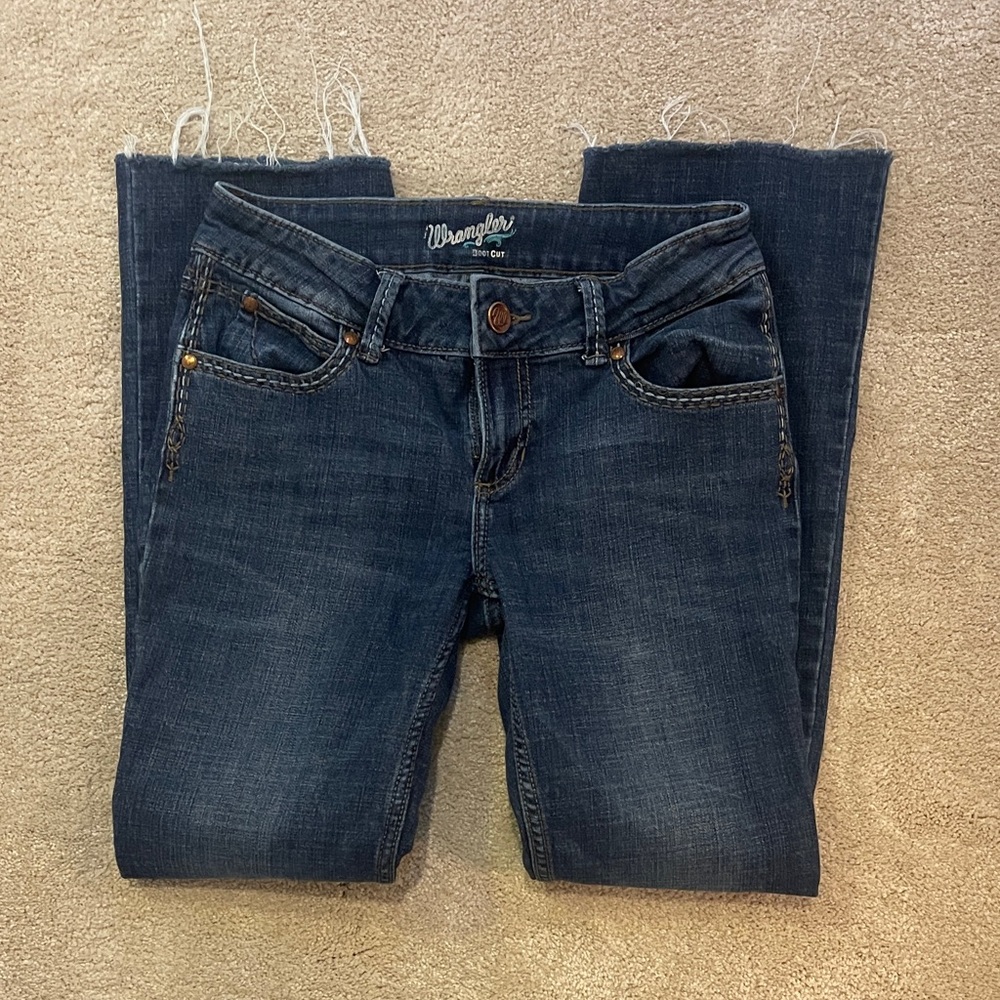 Wrangler Women's Dark Blue Boot Cut Jeans